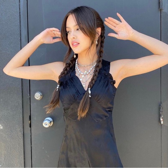 Realisation Par Roxy Silk Mini Dress Black Dragon - Picture 2 of 9